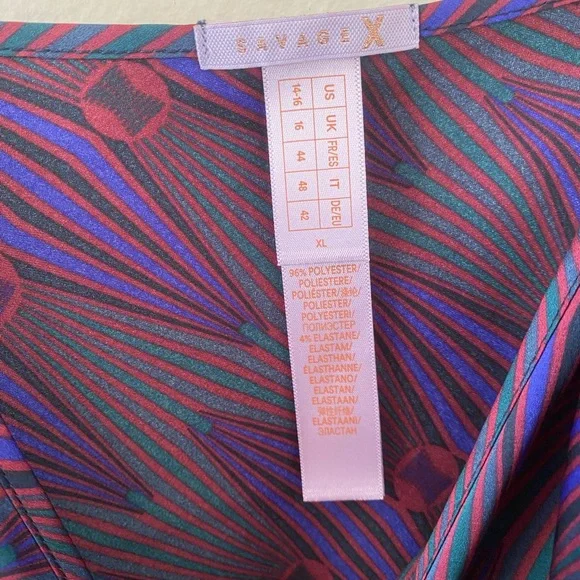 Savage x Fenty Purple Night Star Chaser Satin Slip Chemise - Picture 14 of 14